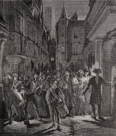 1789年、人々はパリの街へ 作： French School